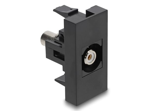 DeLOCK Easy 45, RCA, Naaras, Naaras, Suora, Suora, musta, Valkoinen