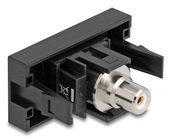DeLOCK Easy 45, RCA, Naaras, Naaras, Suora, Suora, musta, Valkoinen