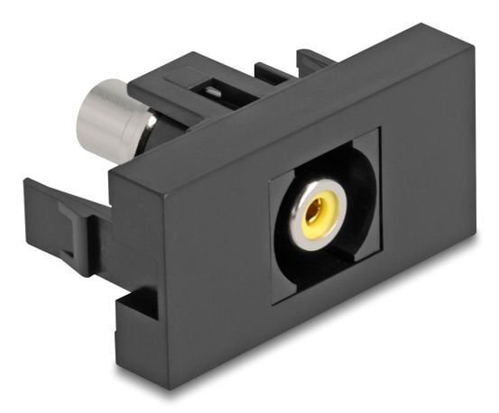 DeLOCK Easy 45, RCA, Naaras, Naaras, Suora, Suora, musta, Keltainen