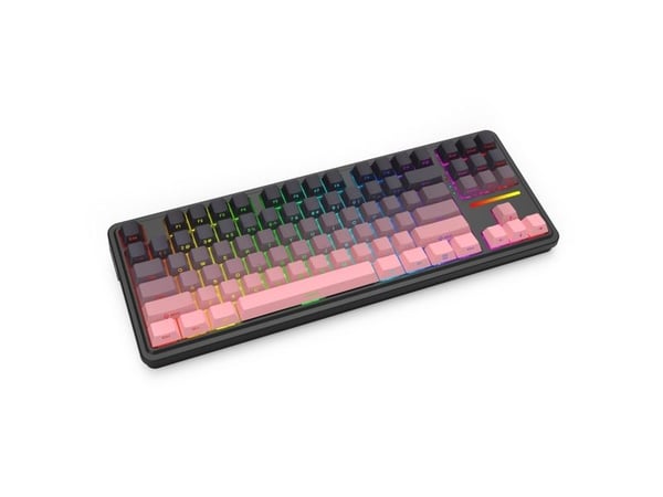 REDRAGON K728SP-RGB-PRO Antonium Pro, Trådløs, USB + RF Wireless + Bluetooth, Mekanisk nøkkelbryter, Sort, Rosa