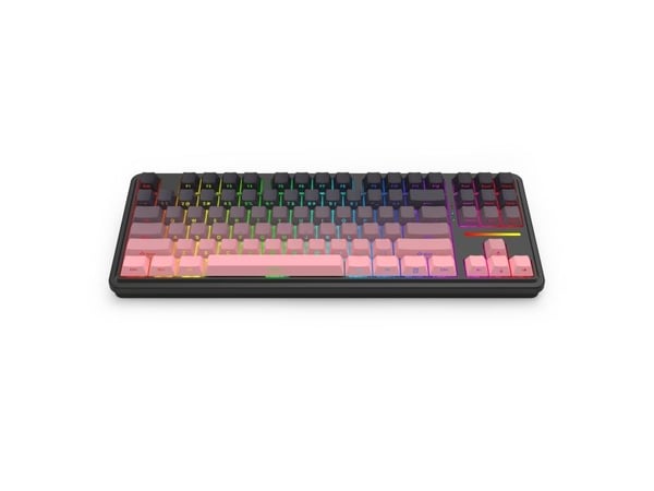 REDRAGON K728SP-RGB-PRO Antonium Pro, Trådløs, USB + RF Wireless + Bluetooth, Mekanisk nøkkelbryter, Sort, Rosa