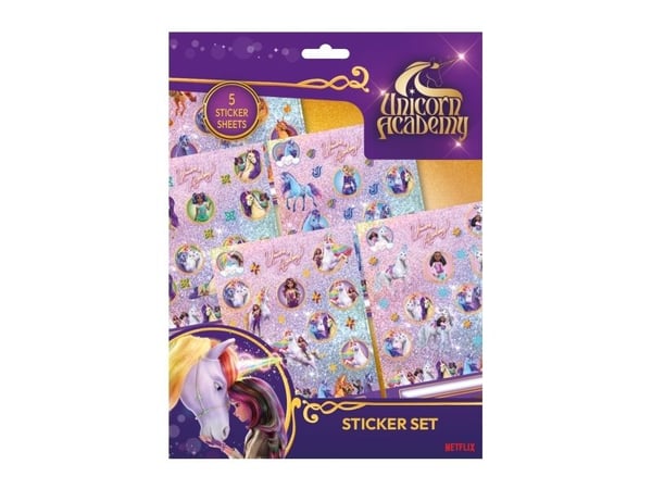 UNICORN ACADEMY Sticker set with 5 x 20 stickers