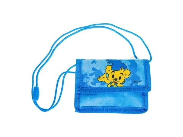 BAMSE, Plånbok med säkerhetsrem, 13,5 x 9 cm