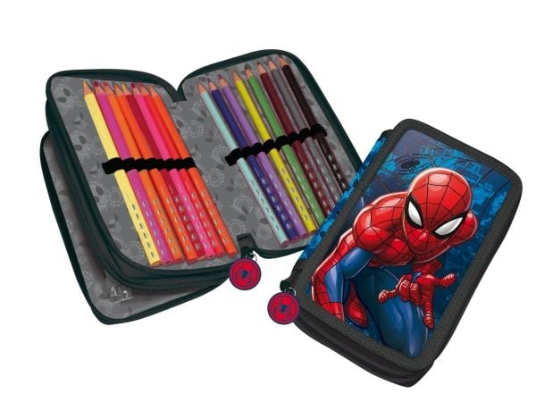 SPIDERMAN - fylt dobbelt pennal
