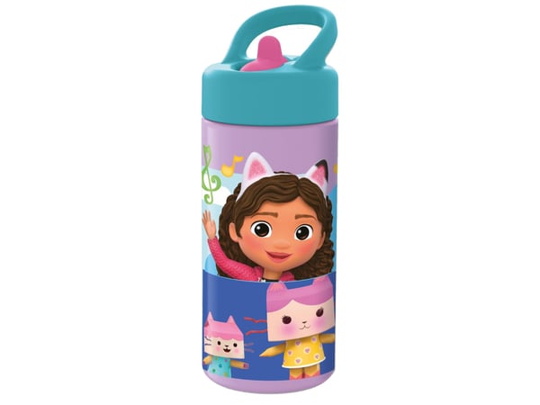 GABBY'S DOLLHOUSE drikkeflaske med sugerør, 410 ml