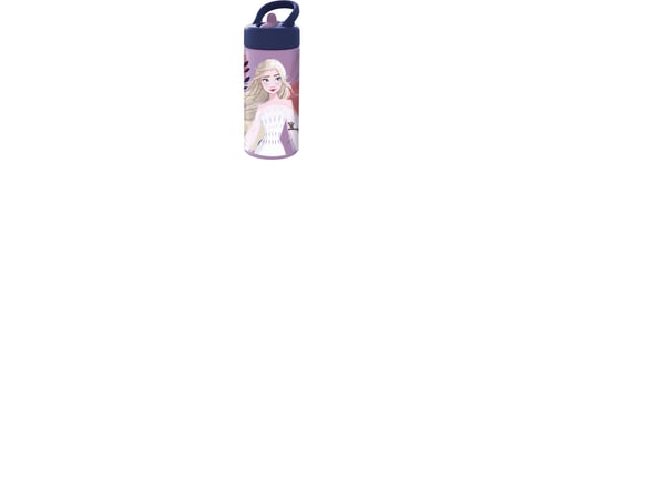 FROZEN Vattenflaska med sugrör, 410ml