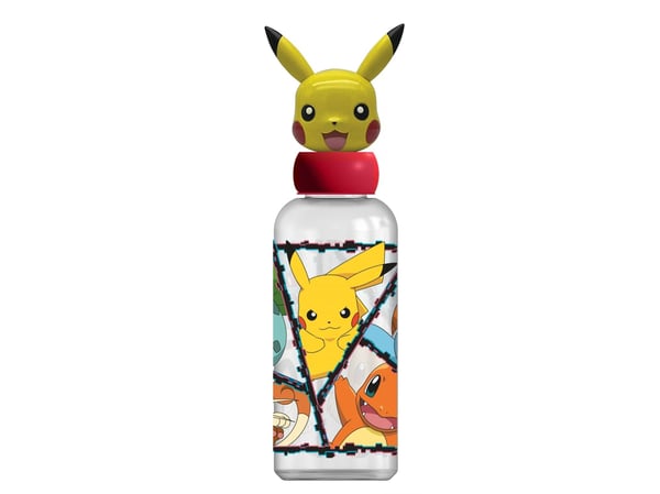 Pokemon-vesipullo, jossa on 3D-hahmo
