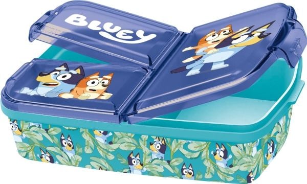 BLUEY Lunchlåda med flera fack, 18x13 cm
