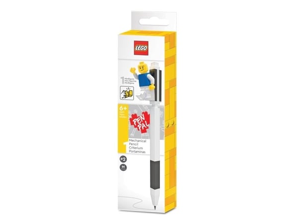Mekanisk blyant med mini-figur, pakket i fargeboks