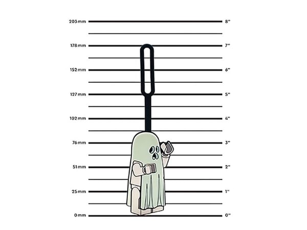 LEGO® ICONIC Luggage tag Ghost Glow in the Dark
