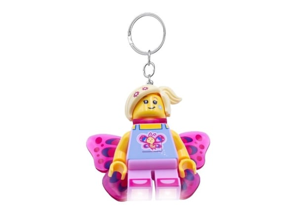LEGO® Ikonisk, FJÄRILSFLICKAN Nyckelring med LED-lampa