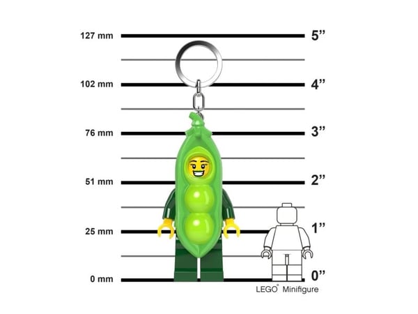 LEGO® Minifigures™ nøkkelring med lys Peapod utkledningsjente