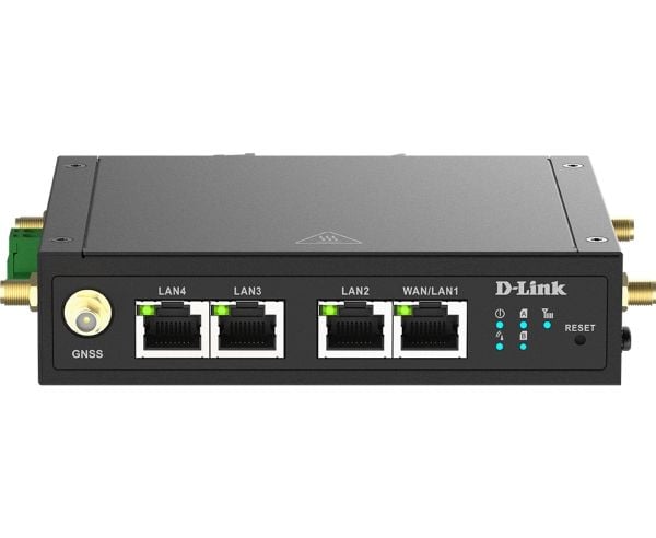 D-LINK DWM-530-T 4G LTE M2M VPN Wi-Fi-router - 1x Fast Ethernet WAN/LAN, 3x Fast Ethernet LAN, 2x 3FF Micro-SIM