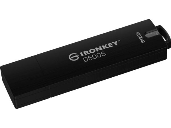 Kingston IronKey D500S - USB flash-enhet - krypterat - FIPS 140-3 Level 3 - 512 GB - USB 3.2 Gen 1 - TAA-kompatibel