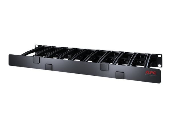 APC Horizontal Cable Manager Single-Sided with Cover - Rackkabelstyringspanel med deksel - svart - 1U - TAA-samsvar - for P/N: SCL500RM1U, SMTL2K2R...