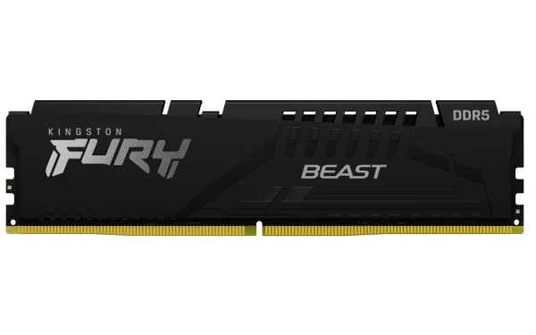 Kingston Technology FURY Beast 32 Gt 6000 MT/s DDR5 CL36 DIMM 1Rx8 , musta, 32 GB, 1 x 32 GB, DDR5, 288-pin DIMM