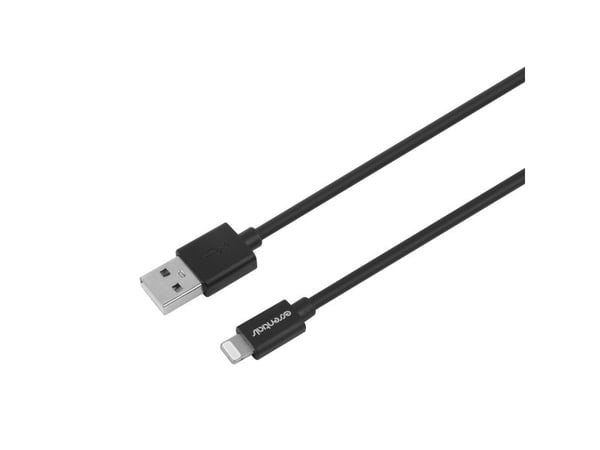 USB-A - Lightning Cable, MFi, 1m, Black USB-A - Lightning Cable, MFi, 1m, Black