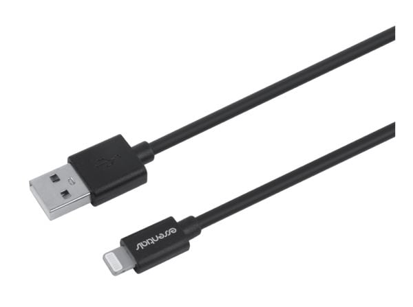 USB-A til Lightning-kabel MFi 20 cm sort