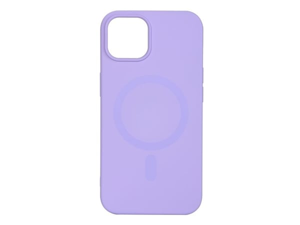 iPhone 13/14 silikon Mag backcover, lila