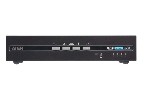 ATEN CS1144DP4, 3840 x 2160 piksler, 4K Ultra HD, 13,9 W, Sort