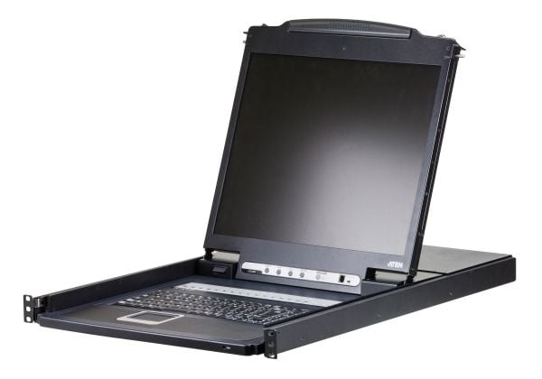 ATEN CL1316N - KVM-konsol med omkopplare för tangentbord/video/mus - 16 portar - PS/2, USB - 19" - kan monteras i rack - 1280 x 1024 @ 75 Hz - 250 ...