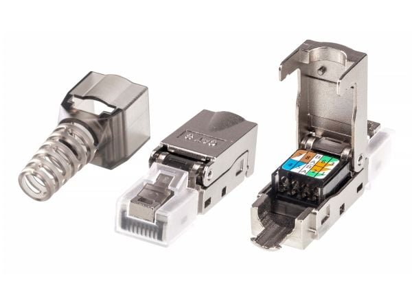 ATEN 2A-245G, J-45, hopea, uros, suora, sinkki, Cat6a