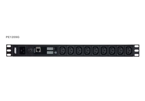 ATEN Basic Metered Series PE1209G - Strømfordelerenhet (kan monteres i rack) - AC 100-240 V - 3840 VA - inngang: IEC 60320 C20 - utgangskontakter: ...