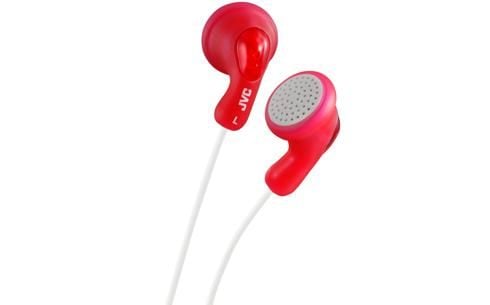 JVC HA-F14, Koblet med ledninger (ikke trådløs), 16 - 20000 Hz, Musikk, 17,1 g, Hodetelefoner, Rød