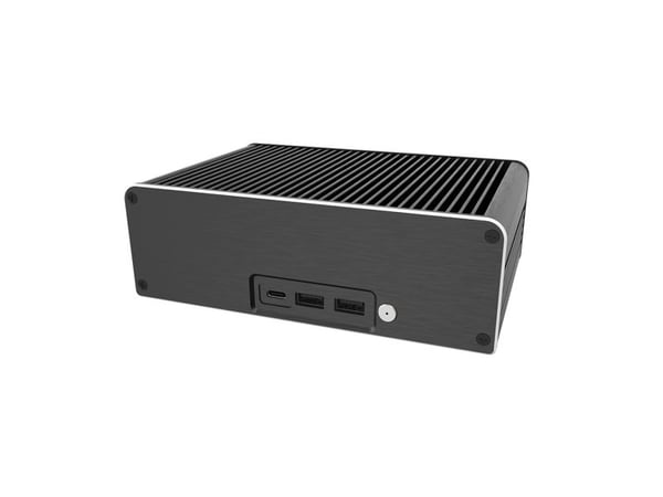 Akasa Newton CRC Encloure (for ASUS NUC14 Pro i3) [A-NUC93-M2B], Mini Tower, PC, Sort, Mini-ATX, 2.5", 272,6 mm