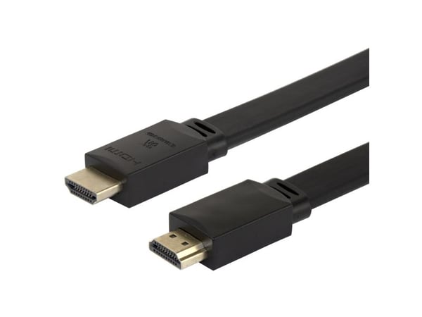 DELTACO - Ultra High Speed - HDMI-kabel - HDMI hann til HDMI hann - 5 m - svart - 4K 120 Hz støtte, 8 K 60 Hz (7680 x 4320) støtte