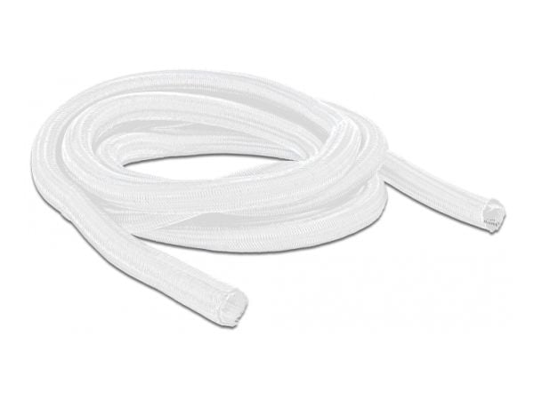 Delock Braided Sleeving self-closing - Flätad ärm - 2 m - vit