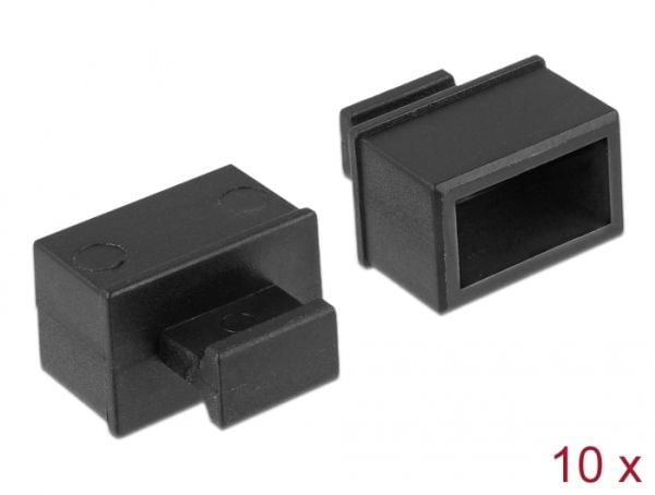Delock Dust Cover for SFP - Støvdeksel - svart (en pakke 10)