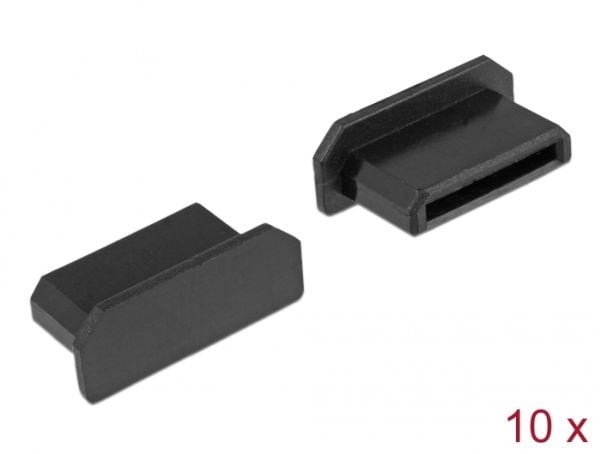 Delock HDMI mini-C female - Støvdeksel - svart (en pakke 10)