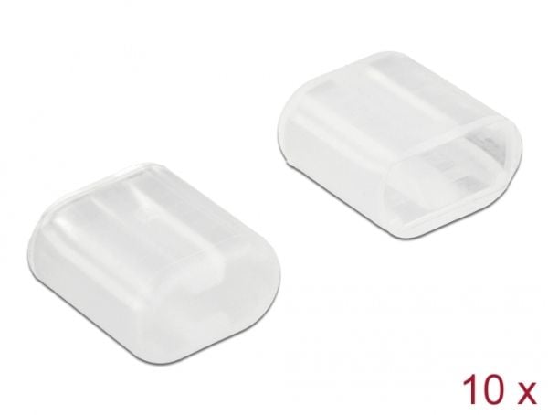 Delock Lightning male - Dammskydd - transparent (paket om 10)