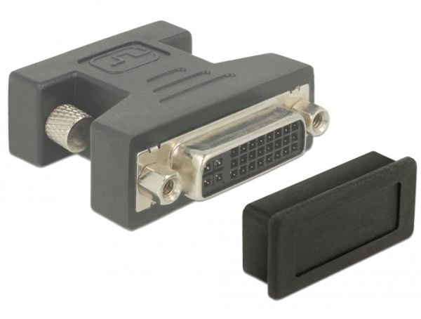 DeLOCK 60160, DVI, Musta, Termoplastiset elastomeerit (TPE), 13,5 mm, 29,5 mm, 8 mm