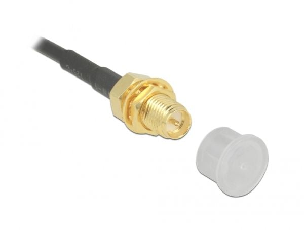 DeLOCK 60163, SMA plug, Läpinäkyvä, Polyeteeni (PE), 8,1 mm, 9,5 mm, 5,5 mm