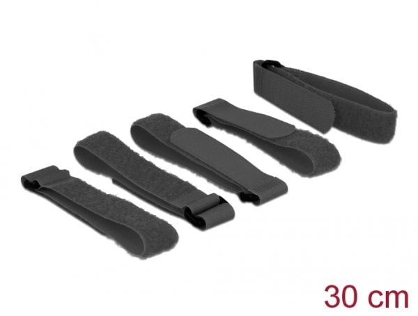 DeLOCK 18704, Musta, 20 mm, 300 mm, 5 kpl