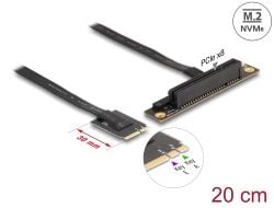 Delock - Grensesnittadapter - PCIe 4.0 x8 (NVMe) - M.2-kort (64219)
