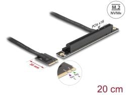 Delock - Grensesnittadapter - PCIe 4.0 x16 (NVMe) - M.2-kort (64220)