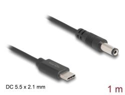 DeLOCK 85397, 1 m, USB C, 5,5 x 2,1 mm, 5 V, 1,5 A
