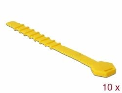 Delock - Kabelfestebånd - 12 cm - gul (en pakke 10)