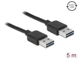 Delock EASY-USB - USB-kabel - USB (hann) til USB (hann) - USB 2.0 - 5 m - svart