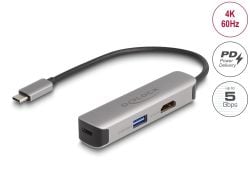 Delock - Telakointiasema - USB-C / Thunderbolt 3 / Thunderbolt 4 - HDMI
