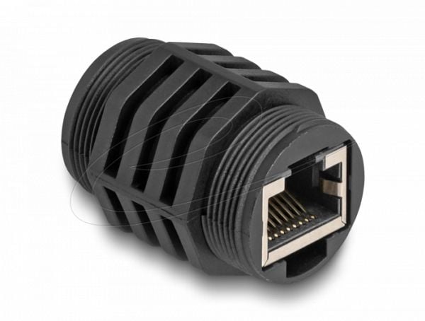Delock - Nettverkkopler - RJ-45 (hunn) til RJ-45 (hunn) - CAT 6a - svart