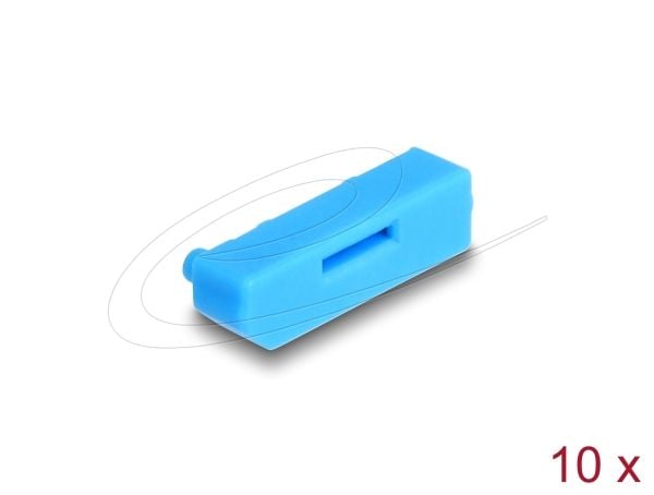 Delock - DisplayPort-portblokkering - blå (en pakke 10)