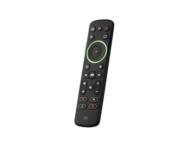 One For All Advanced Streamer-fjernbetjening, TV, Lyd, IR trådløs, Tryk på knapper, Sort