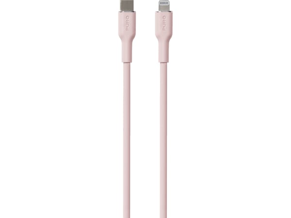 PURO PUCAPLTUSBCICONROSE, 1,5 m, Lightning, USB C, Hankjønn, Hankjønn, Rosa