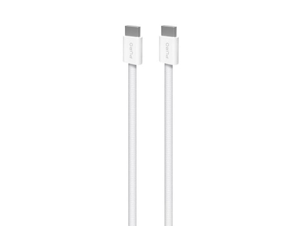 PURO PUCCCFABK415MTWHI, 1,5 m, USB C, USB C, USB 2.0, 0,48 Gbit/s, Hvit