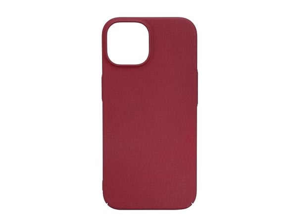 iPhone 15 sand bursted back cover, burgundy