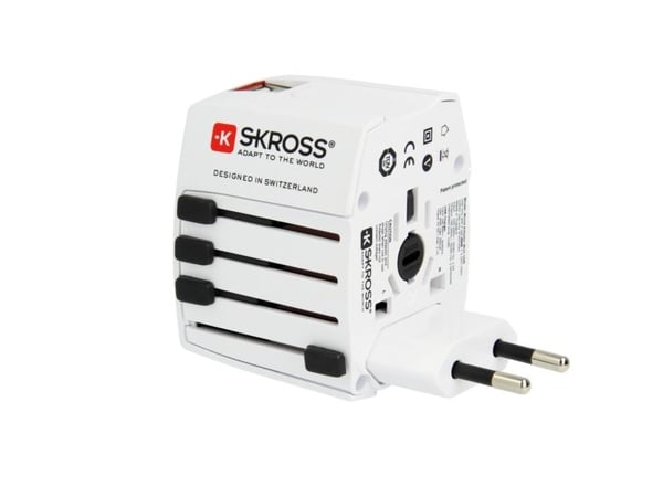 Skross 61664, Universal, Universal, 100 - 250 V, Hvit, 2,4 A, 5 V